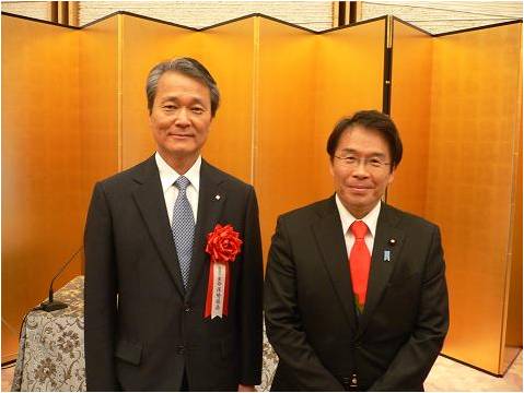 表彰式（筒井協会長）