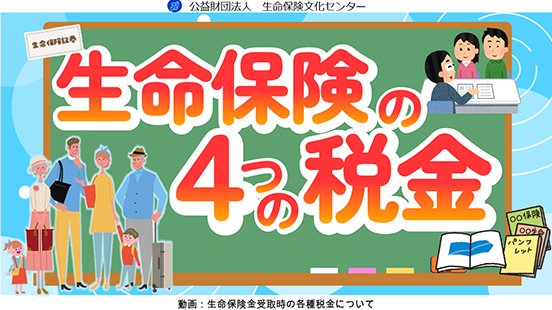 生命保険の4つの税金の動画のサムネイル画像