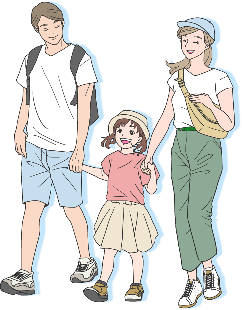 親子のイラスト